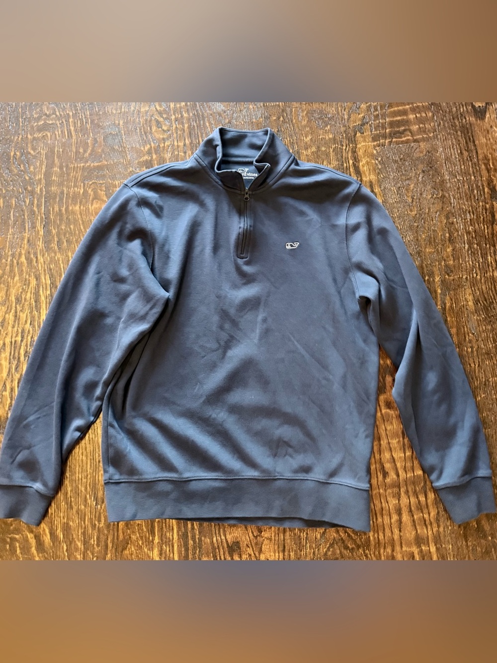 Men’s Vineyard Vines Navy Zip-Neck Pullover Sweater